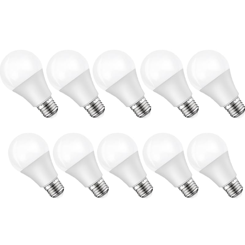 Recopilación y reviews de Caja de focos del mes. 27 Megaluz Focos Led - Paquete de 10, Foco de Luz LED Color Blanco 6500 K y 10W, 720Lm, bombillas Base E27, 127V, IP20 Impermeable-Caja Individual Protegidos