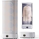 LOUNVGJK Electric Clothes Dryer, 1000W Portable Steam Drying Machine, Automatic Ironing Machine, 360 Hot Air Circulation/240Min Intelligent Timer