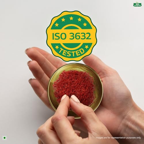 Image of Tata Sampann Golden Saffron, 1g, Natural Aroma & Colour, Pure & Natural Kesar, ISO 3632 Tested (Pack of 3)