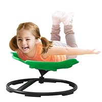 Sensory Spinning Chair for Kids with Autism & ADHD, Swivel Chair for Indoor/Outdoor Use, Sit and Spin Toys, Fish-Shaped Sensory Chairs for Autistic Children, Training Body Coordination (Green)