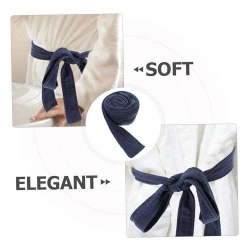 Soft Breathable Bathrobe Belt Replacement for Hotel and Home Adjustable Robe Waist Tie Sturdy Spa Robe Accessory Dark Blue4