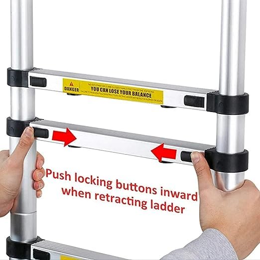 VTH Aluminium Telescopic Ladder Single Wall-Supporting (14FT) 1