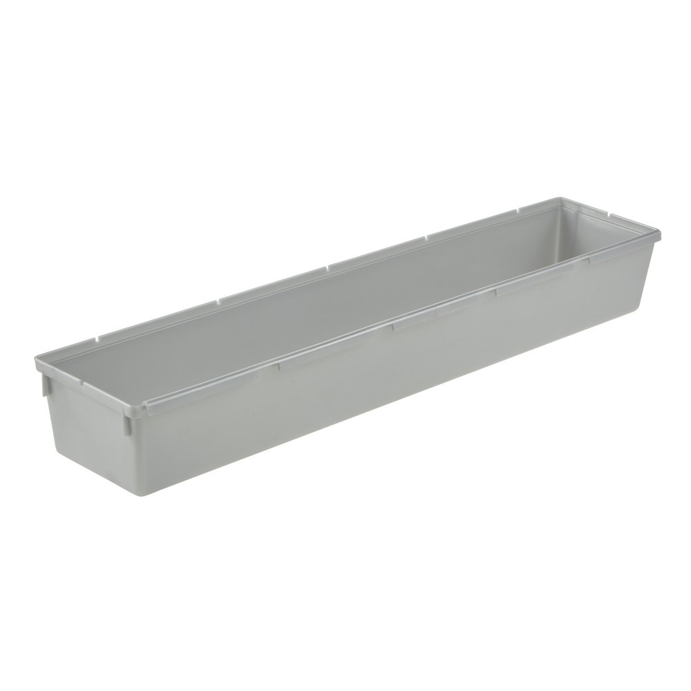 keeeperOrganising System, Unlimited Extensions, Sturdy plastic (PP), 38 x 8 x 5 cm, Silver