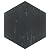 SomerTile Retro Hex Nero 14-1/8" x 16-1/4" Porcelain Floor and Wall Tile