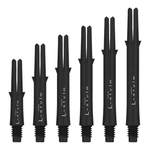 L-style Carbon Dart Shafts – Locked – 190 – Black