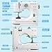 Mini Sewing Machine for Beginners with 32 PCS Threads Kit,16 Built-In Stitches, Multifunctional Portable Sewing with Foot Pedal Small Sewing Quilting Machine for Mending