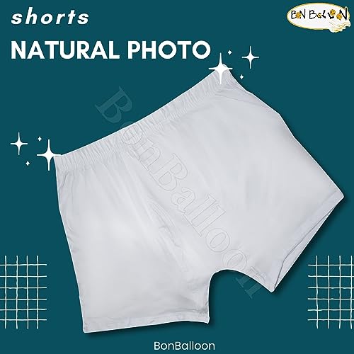 Cottonil Egyptian Cotton Underwear White Men Half Short Boxer Mens Pants Briefs Men's Brief Mens Shorts Premium Soft Arab Arabian Egypt Arabic Clothing Sleepwear Clothes (XXX Large)3