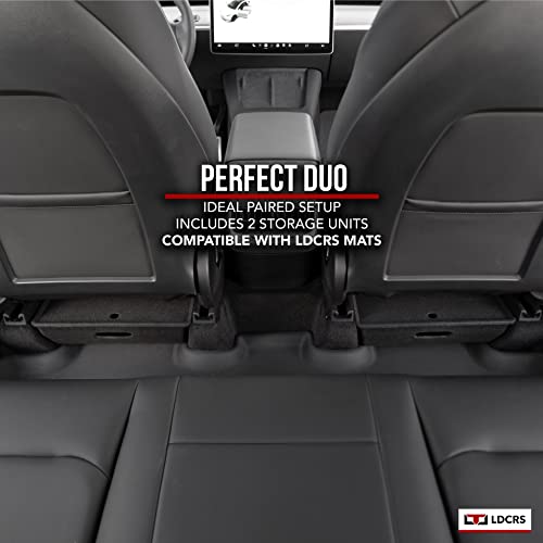 Ldcrs Tesla Model Y Under Seat Storage Box Organizer With Lid Tesla Model Y Accessories 2023 2022 2021 2020 Hidden Tray Underseat Storage Organizer Accessory Bin Consoles (Set Of 2) #TOP4