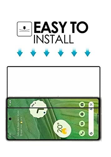 Image of Tempered Glass for Google Pixel 7 (6.1 Inch) With Installation Kit | Military-Grade Gorilla Screen Protector | Edge to Edge Coverage | Black [Pack of 1]