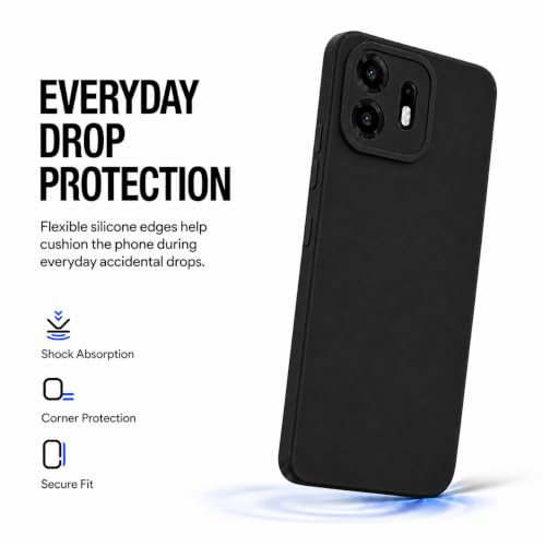 Image of FIRST MART Matte Silicone Back Cover for OnePlus N6 - Black