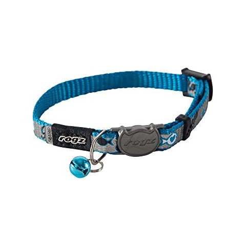 Rogz Catz ReflectoCat Collar, Blue Cover