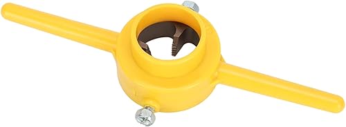 Miniatura 8 de Herramienta de roscado de tubos, práctica práctica enhebradora de tubos de 60 grados con 3 moldes de diferentes tamaños para tubos de plástico NPT