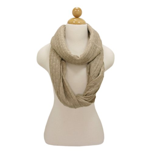 TrendsBlue Premium Solid Color Knit Infinity Circle Scarf2