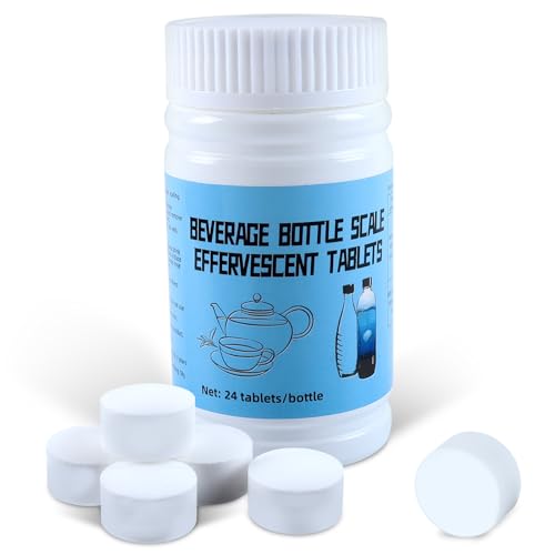 24 Pastillas de Limpieza, Tabletas para Botellas, Hervidores, Tazas de Café y Termos(24x4g)