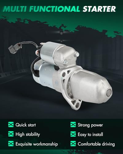 Image of SCITOO Starters New Compatible for Nissan -Europe Car Maxima /Maxima QX IV (A32) Eng.VQ30DE 3.0 142kw VQ30DE 1995 1996 1997 1998 199 2000 V (A33) Eng.VQ20DE 2.0 V6 24V 103kw VQ20DE 2000-2003 17779N