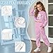 Mintulipy Axolotl Print Girls Athletic Sweatsuit, Super Soft 2 Piece Set for All-Day Comfort, Breathable Hoodie and Pants for Active Girls 4-13