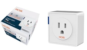 MOBI WiFi Smart Outlet for Alexa & Google Home Mini Plug No Hub Required, Remote Control, Timer & Energy Monitoring Home Automation Socket Single