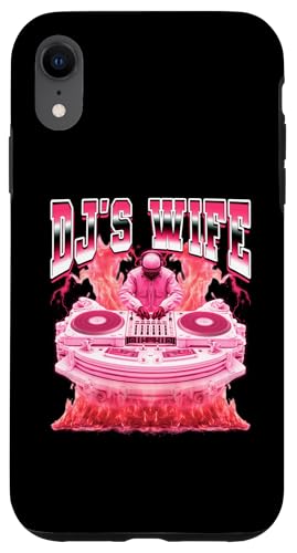 Tocadiscos DJ's Wife Disc Jockey Estilo Bootleg de los 90 Carcasa para iPhone XR