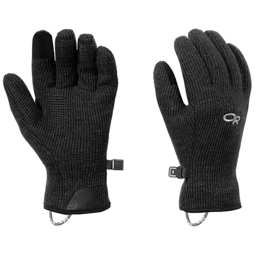 Outdoor Research Women's Flurry Sensor Gloves, Solid Black, L