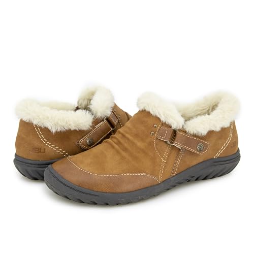 Image of JBU Women's Heather Slip On Cozy Comfortable Memory Foam APMA Accepted Walking Flat