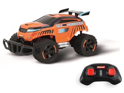 Carrera RC Gear Monster 3.0 – Offroader, Top-Speed bis 12 km/h, USB-C Akku und Full Function Steuerung – Perfekt für spannende Outdoor-Abenteuer auf unwegsamem Gelände und spektakuläre Manöver