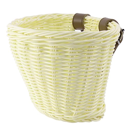 OFFIGAM キッズ用取り外し可能製自転車バスケット おしゃれな前かご 収納便利 軽量耐久 自転車用通学 お出かけ適用