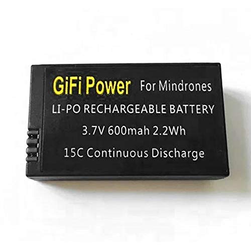 Paracity, 3.7v 600mAh Battery pour Parrot MiniDrones Mambo, Jumping Sumo & Rolling Spider