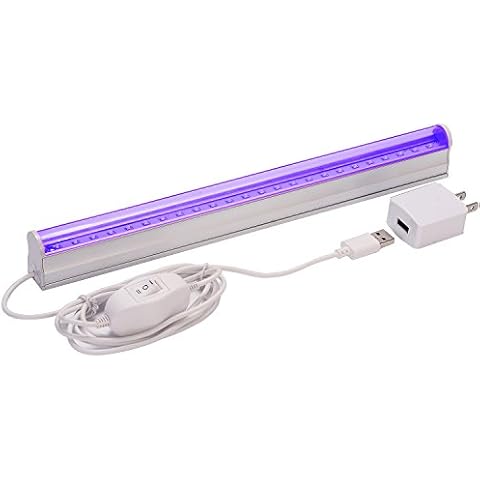 Aplstar UV LED Black Light Fixtures, 6W Portable Blacklight Lamp for Stain Clean,Neon Paint Art,UV Body,Glow Party,UV Poster Cover