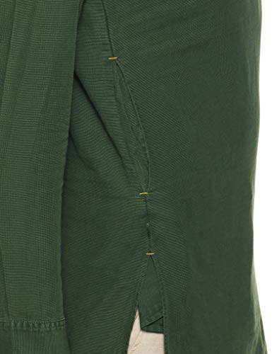 Image of Ethnix by Raymond Men's Cotton Kurta (RTHA00095-N5 Medium Green 96)