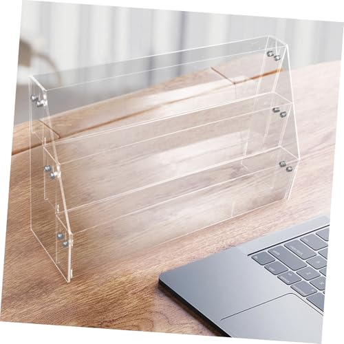 Présentoir acrylique bureau transparent multifonction pour badges - 7