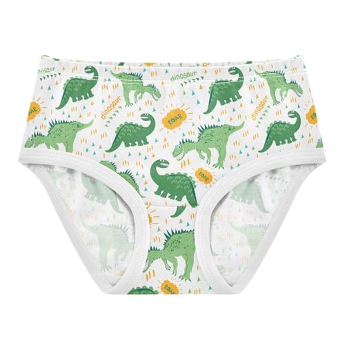 Little Girl Underwear Toddler Panties Kids Undies Dinosaur Soft Cotton Briefs 2T-8Y
