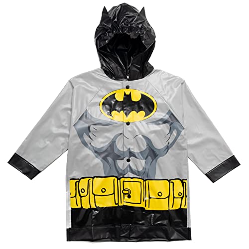 DC Comics Justice League Superman Batman Waterproof Rain Jacket Cape and Umbrella 3 Piece Set Toddler to Little Kid4