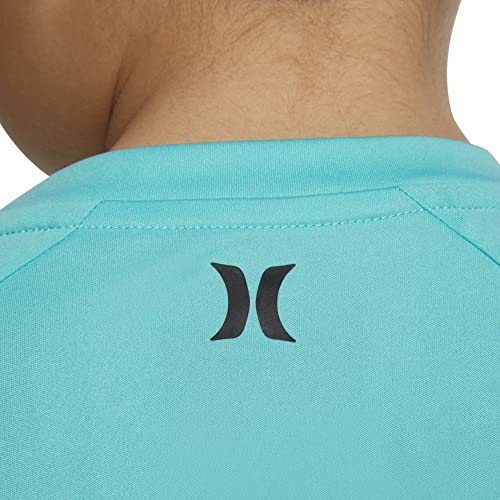 Hurley boys Rash Guard Shirt, Green/Icon, Small US