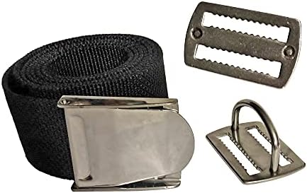60" Diving Weight Belt, Scuba Weight Belt, Dive Weight Belt | Snorkle Belt Divers Belt, Weight Belt Diving, Nylon Weight Belt, Weight Belt Scuba | Stainless Steel Buckle D Rings Diver Weight Belt Set