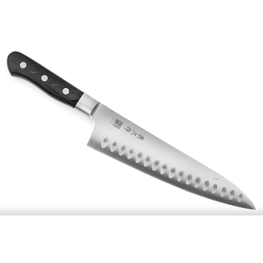 MAC Professional Series Cuchillo de cocina con muescas de 20,3 cm, MTH-80