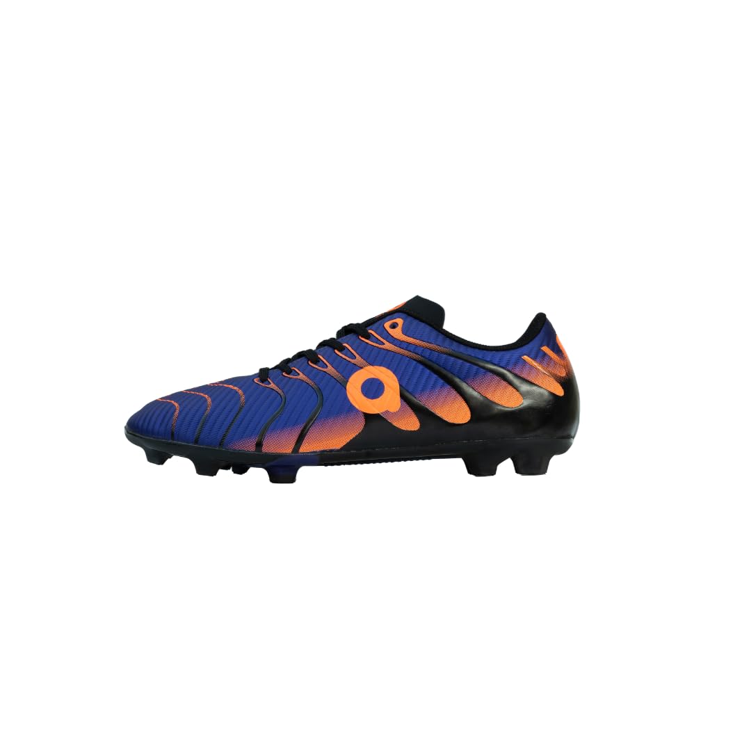 AIVIN NOVA Football Shoes - Violet/Orange | Lightweight Comfort & Maximum Grip | Best for Competitive Soccer Players | Sports Cleats | Football Footwear | Football Sports Shoes (Violet/Orange, UK Footwear Size System, Adult, Men, Numeric, Medium, 6)