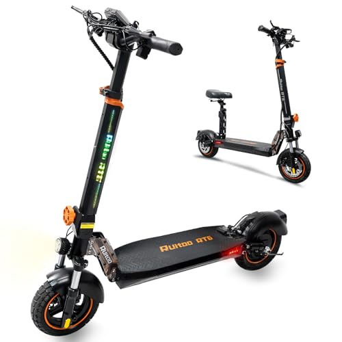 Image of Fast Electric Scooter Adults, 1200W /5600W Off Road E Scooter, 35 /50 Miles Long Range, 35 /50 MPH Top Speed, 10 /11 inch Tires, Foldable Kick Scooter for Adults and Teens with Dual Suspension
