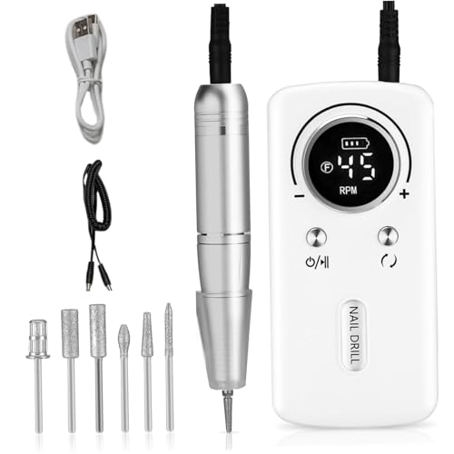 Kit de Taladro Eléctrico para Uñas 45000RPM Recargable miniatura 7