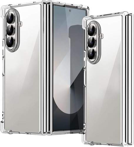 Galaxy Z Fold7 �P�[�X �N���A TPU +PC ��d�ی� ���^ �y�� �V���R�� �M�����N�V�[ Z Fold7 SC-56F�J�o�[�ϏՌ� �ČRMIL�K�i�擾 ����~�� �w��h�~ �h�o ��̌^ �l�C �g�уJ�o�[(�N���A)