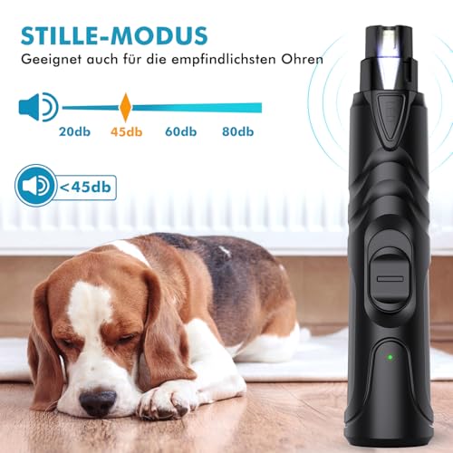 ETENTOUS Krallenschleifer für Hunde,Neuester Profi Nagelschleifer mit licht – Ansicht 3