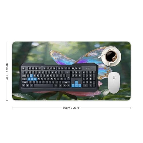 Flower Butterfly Desk Pad protector de escritorio 30x60 cm miniatura 2