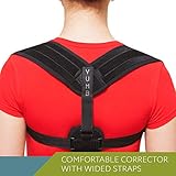 Posture Corrector for Women Men – Thoracic Posture Brace – Comfortable Adjustable Clavicle Posture Support – Improve Kyphosis Brace – Back Posture Trainer – Upper Back support
