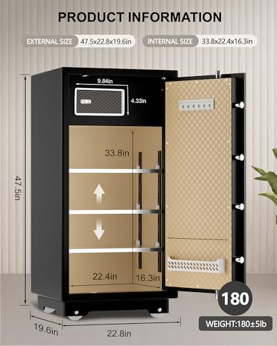 Image of TIGERKING Large Safe for Home 11.5 Cu Ft, Family Security Safe