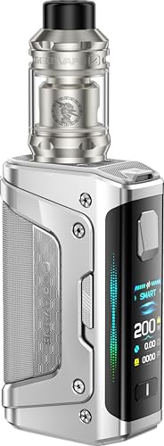 TVDC Aegis Legend 5 Kit for Geekvape Coil– Dual 18650, IP68 Waterproof, AS Chip 4.0, Z Sub-Ohm Tank, TFT Display | 2ml Cartridge, No Nicotine (Frost Silver) TVDC Aegis Legend 5 Kit for Geekvape Coil– Dual 18650, IP68 Waterproof, AS Chip 4.0, Z Sub-Ohm Tank, TFT Display | 2ml Cartridge, No Nicotine (Frost Silver)