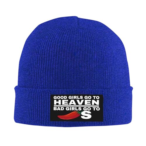 Good Girls Go to Heaven Bad Girls Go to Chilis Beanie Cap Knit Hat