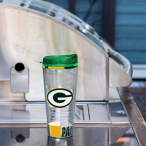 Image of Rico Industries NFL Football Double Wall Classic 16oz Or 20oz Tritan Tumbler W Lid