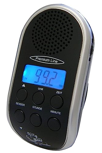 Fahrradradio Tripfinder BR 24 mit MP3-Anschluss, LCD-Anzeige mit Hintergrundbeleuchtung, Uhr und Leucht-LED
