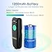 NADAMOO Wireless Barcode Scanner Compatible with Bluetooth Function, 2.4G Wireless & Wired 3-in-1 Bar Code Scanner Portable USB CCD Reader, Work with iPhone iPad Android Windows Mac OS - Light Blue