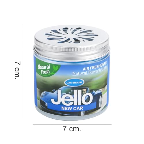 Image of Air Freshener Gel for Car | Long-Lasting Odor Eliminator, Freshens Interior | Ideal for Cars, Trucks & SUVs | Premium Accessories - Freshens for Weeks (New Car Scent, 220gm.)