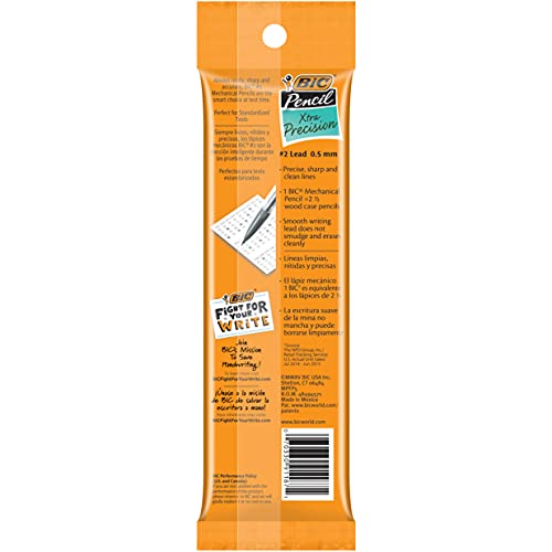 Porte-mine BIC Xtra-Precision 0.5 mm rechargeable transparent lot de 5 - 2
